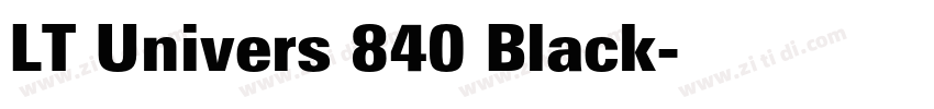 LT Univers 840 Black字体转换